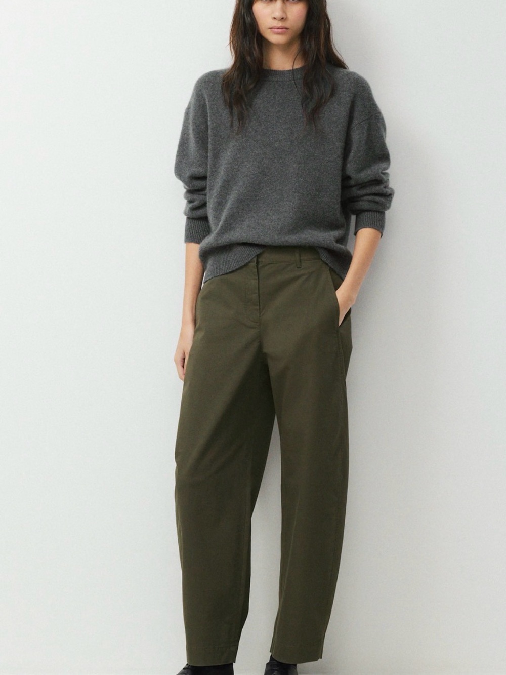 NWT Aritzia Lawrence Pant Chino - Dark Olive